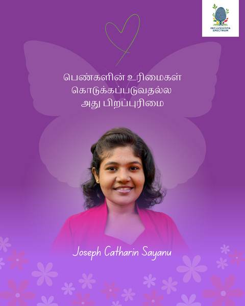 Women's Month volunteer reflection card